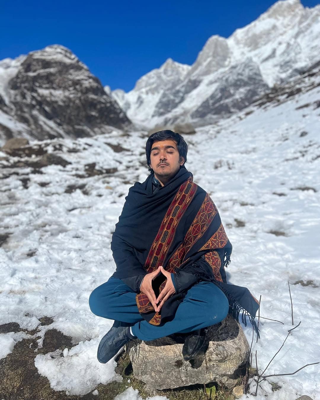 In the Yogic tradition, Mahadev is called Adi Yogi, which means he is the source of knowledge and freedom. #kedarnath #shiva #uttarakhand #india #himalayas #hi